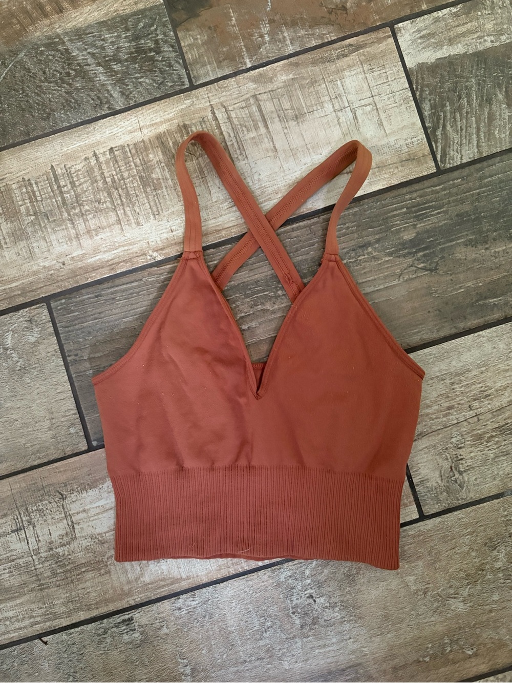 Free People Movement Burnt Orange Fall Autumn Hiking Workout Hiking Tank Top